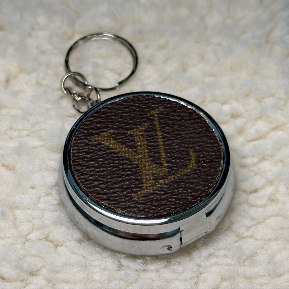 Luxury Traveling Pill Case (Upcycled Authentic Materials)